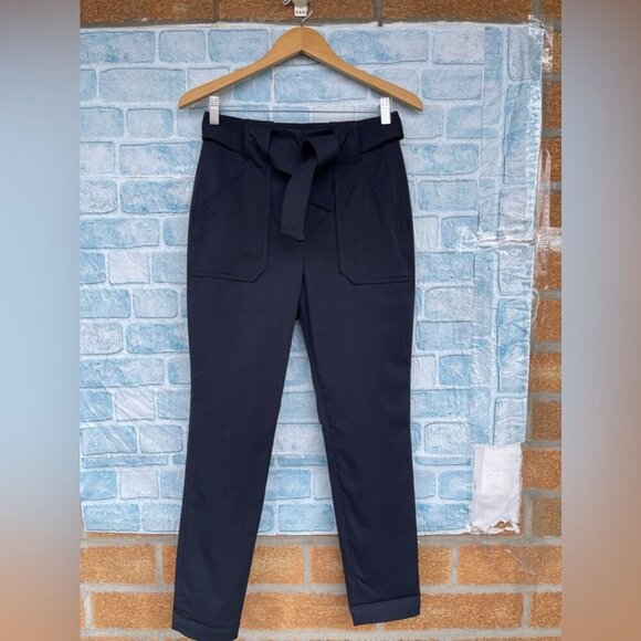 Veronica Beard Mahary Belted High-Waisted Pants size 2 - Picture 3 of 16